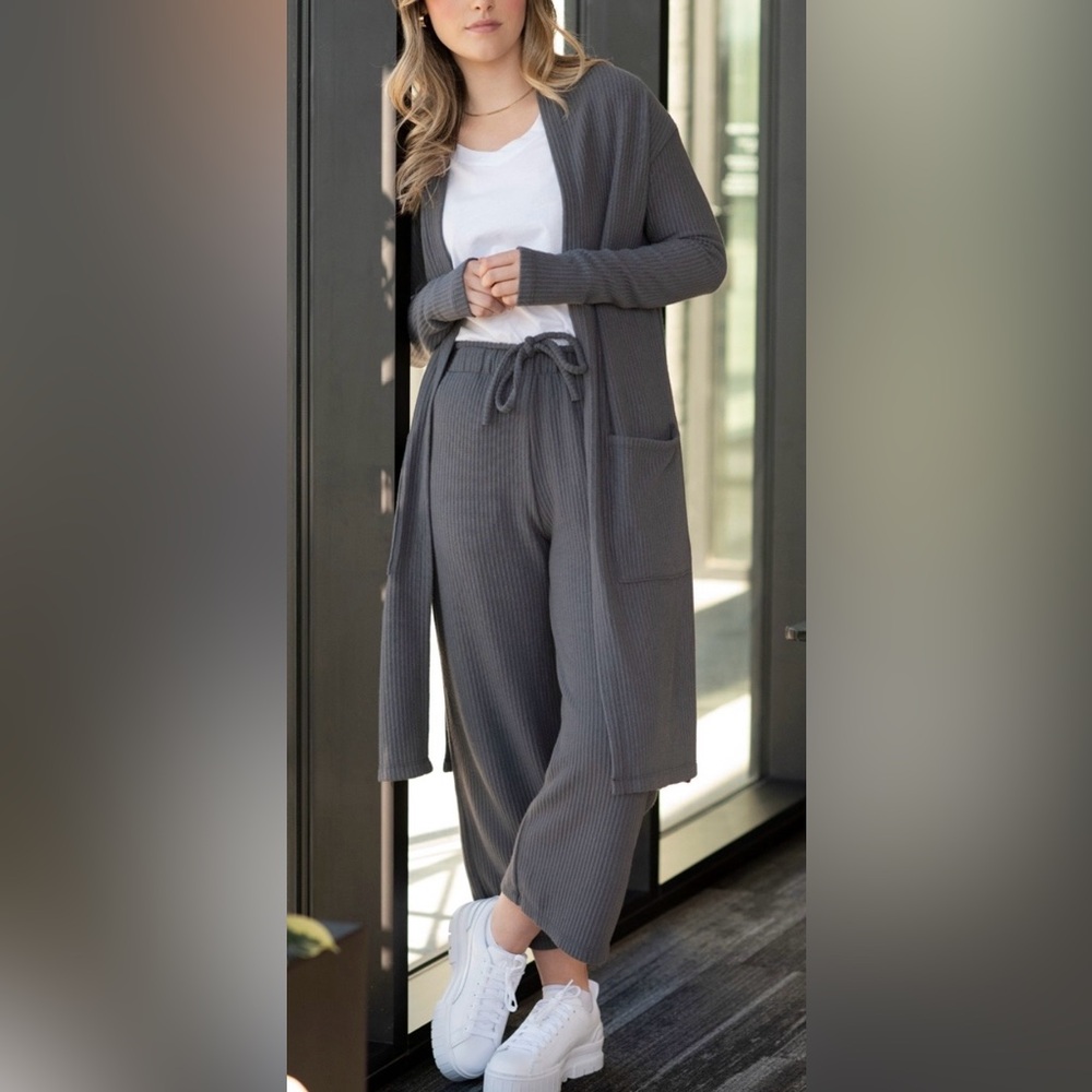 Rebecca King ribbed knit cardigan
